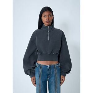 Alexander Wang Women Logo Motif Zip-Up Sweateshirt